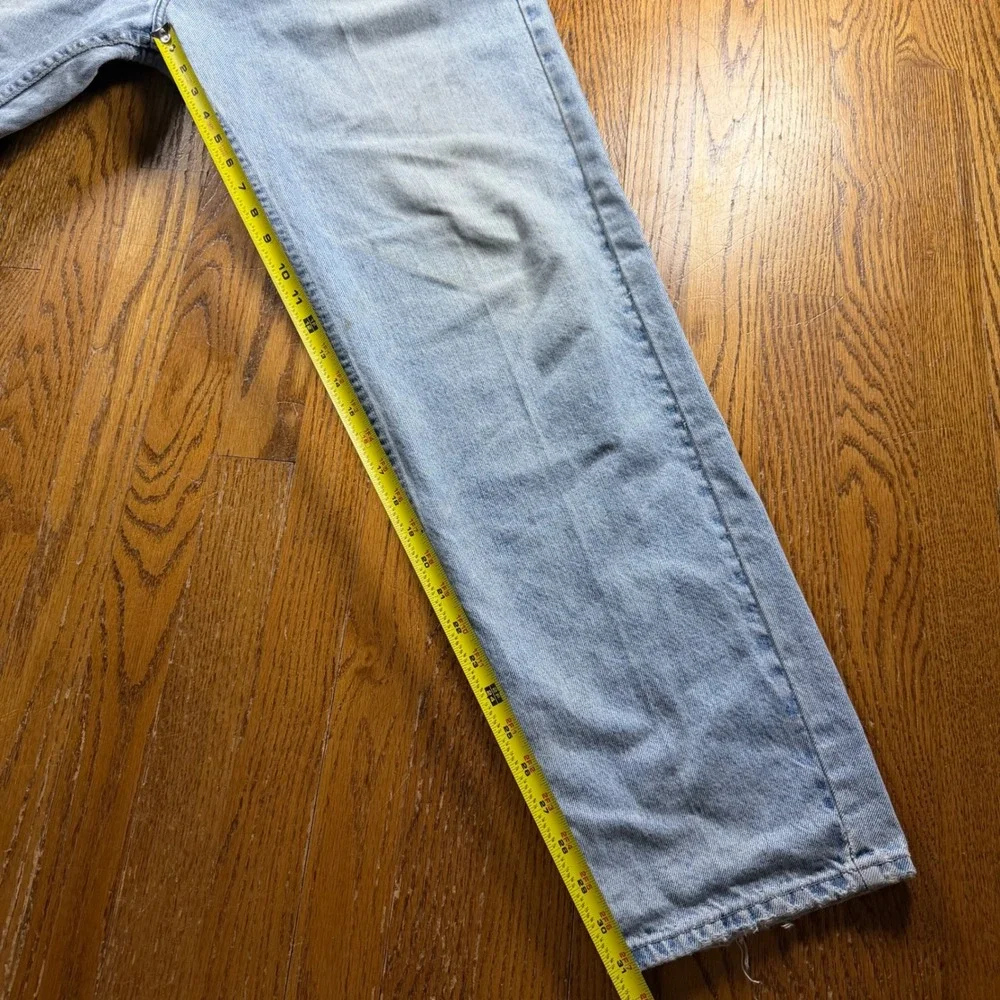 Banana Republic Denim Mens 38x32 Light Wash Straight Leg Jeans USA Made Vintage